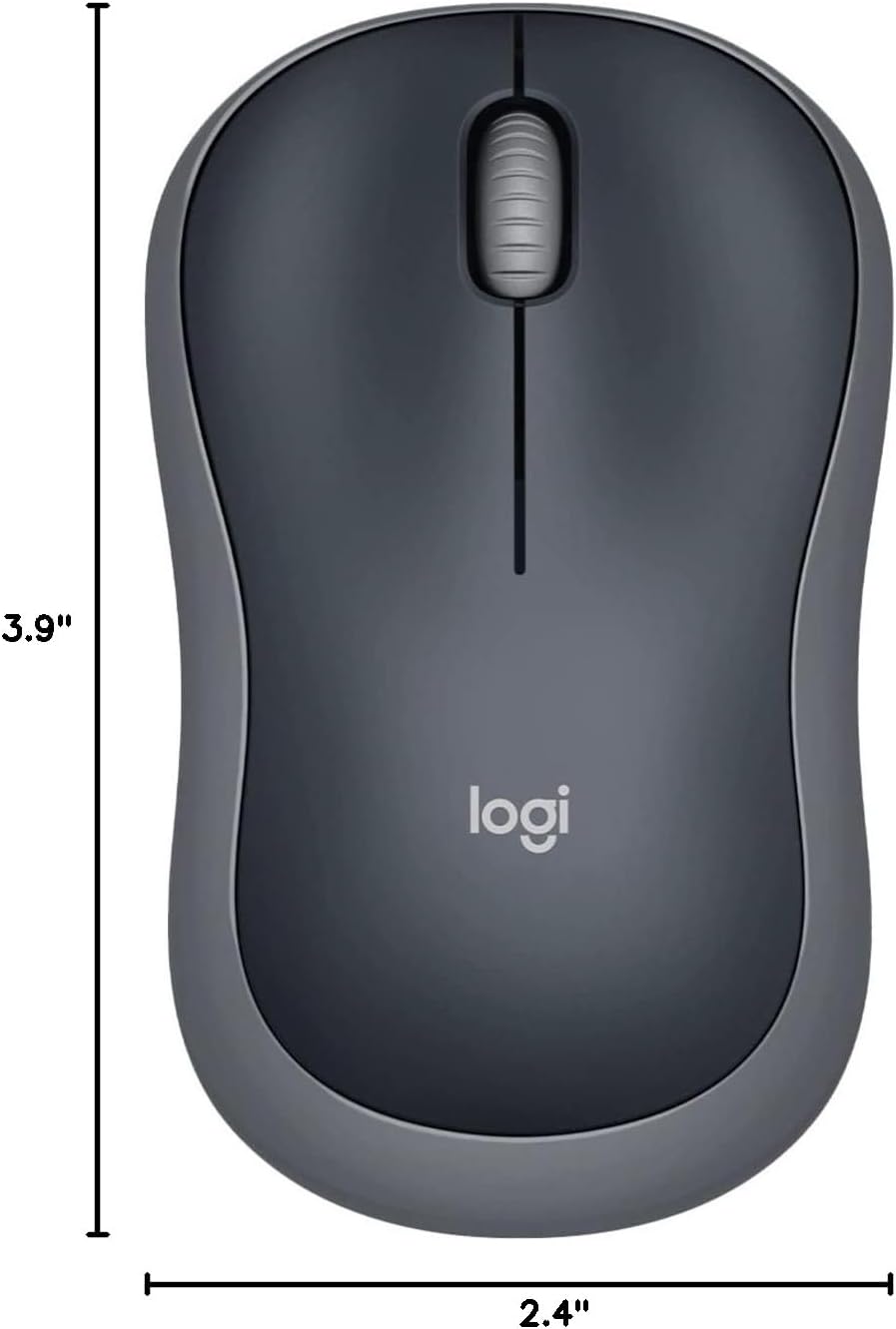 Logitech M185 Plug-and-Play Wireless Optical Mouse