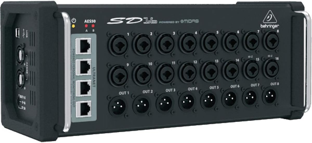 Behringer SD16 Digital Stage Box: 16 Midas Preamps, AES50, Ultranet
