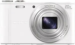 Sony DSCWX300W Cyber-Shot Slim Zoom Camera - White