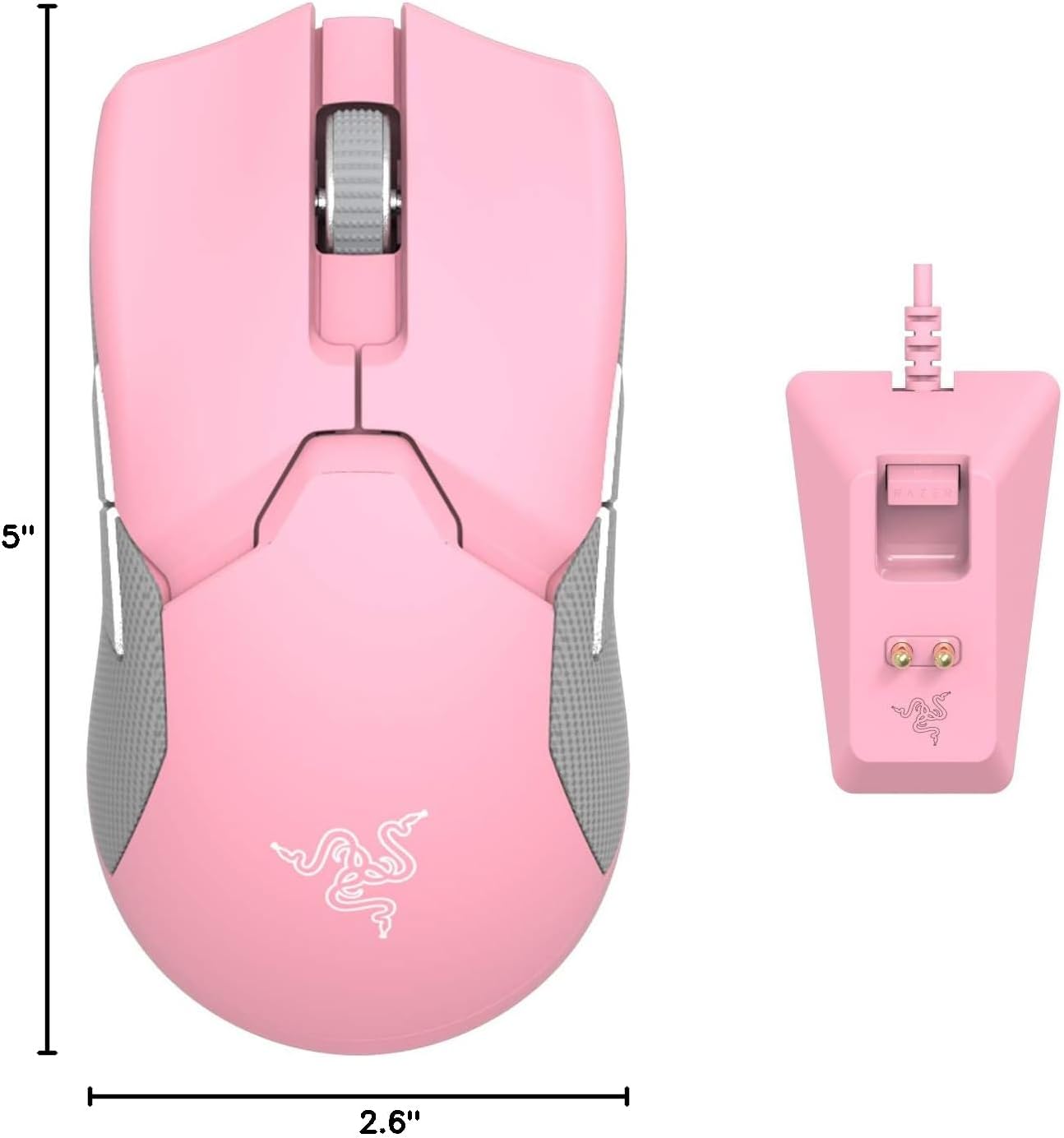 Razer RZ01-03050300-R3M1 Viper Ultimate Quartz Pink Wireless Mouse