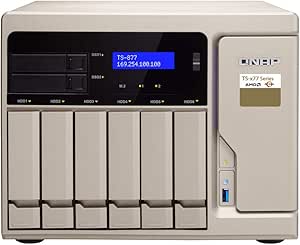 QNAP TS877P Ryzen 7 64GB RAM 24TB HDD NAS Server