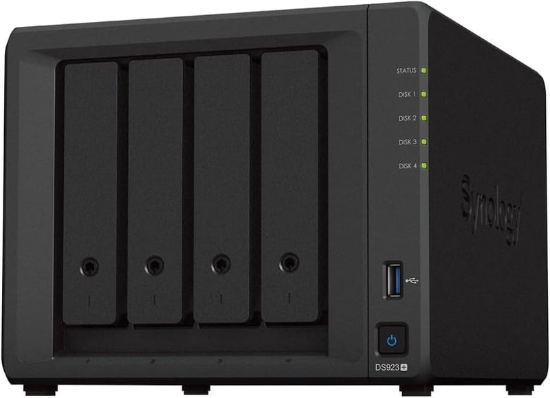 Synology DS923+ DiskStation 4-Bay NAS Enclosure Server — main product image