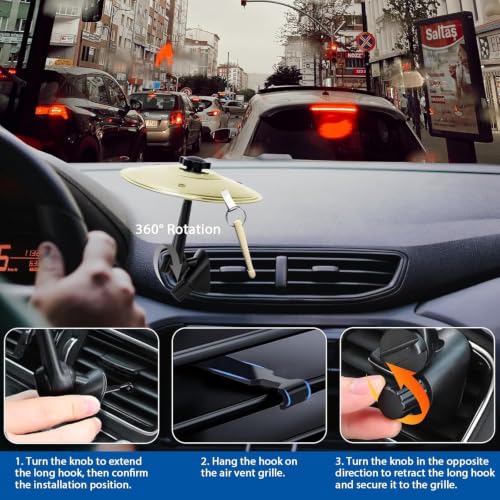 Generic Mini Car Cymbal Air Vent Novelty Drum Accessory — main product image