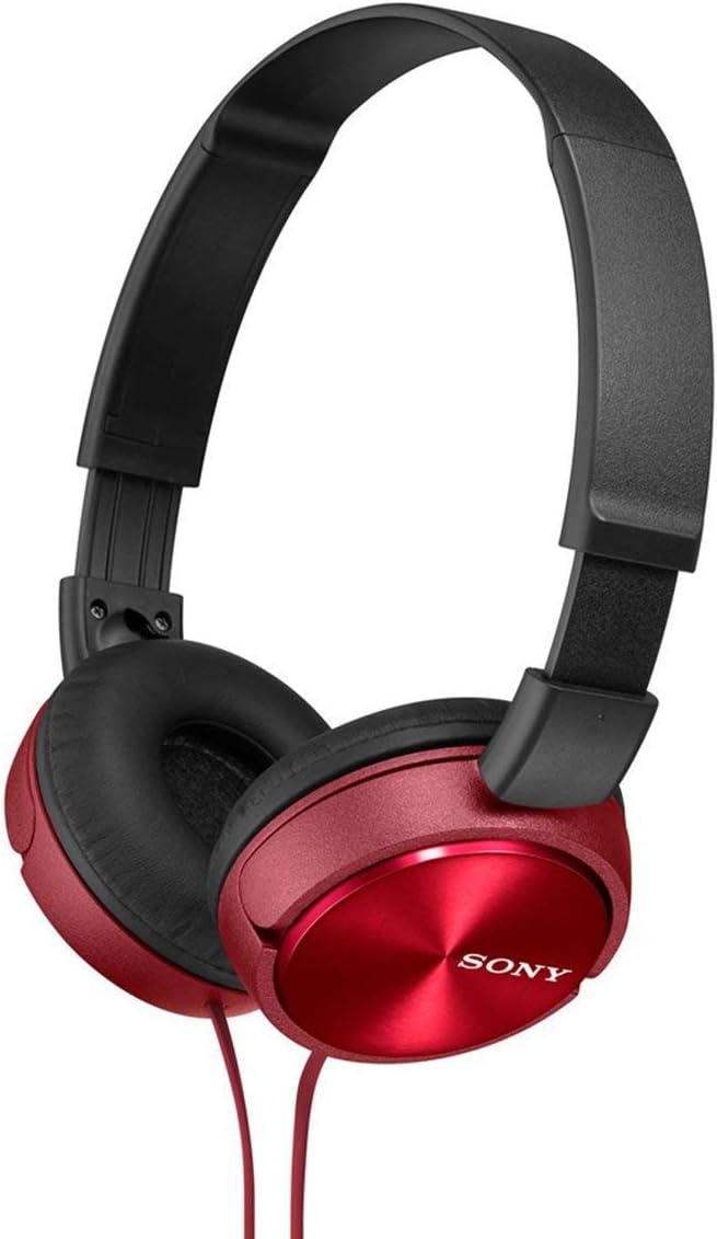 Sony MDR-ZX310 R Foldable Metallic Red Headphones