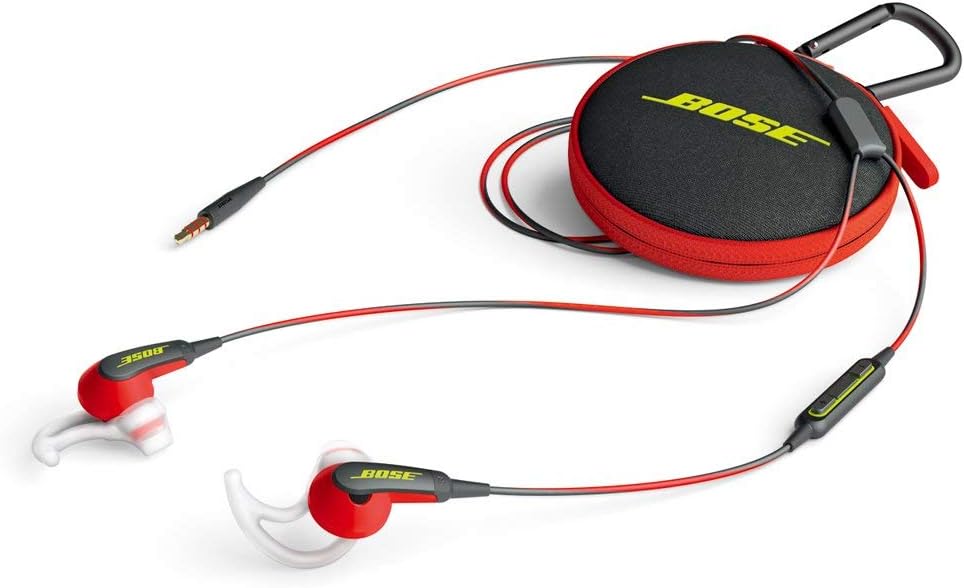 Bose SoundSport In-Ear Headphones with Mic (Apple) - Red Renewed