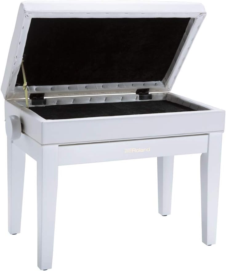 Roland RPB-400WH-US White Piano Bench with Storage