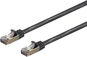 Monoprice 131303 Cat7 Ethernet Cable 1ft Black