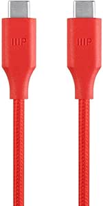 Monoprice 115103 USB-C 3.0 Cable 3ft Red — main product image