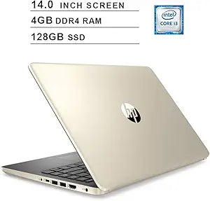 HP Pavilion 14 Inch Laptop - i3 4GB 128GB SSD (Gold) — main product image