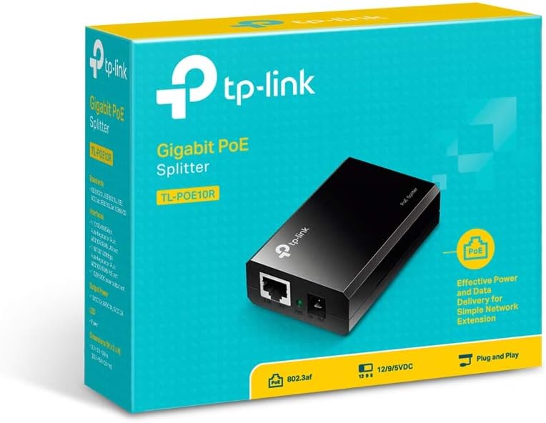 TP-Link TL-POE10R Gigabit PoE Splitter 5/9/12V Output