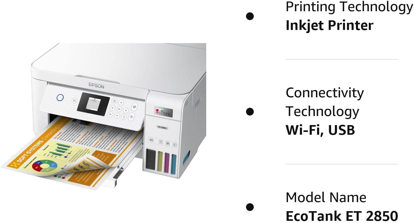 Epson ET-2850 EcoTank Wireless All-in-One Printer
