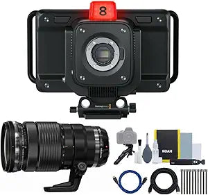 Blackmagic Design Studio Camera 4K Plus Olympus Lens Bundle