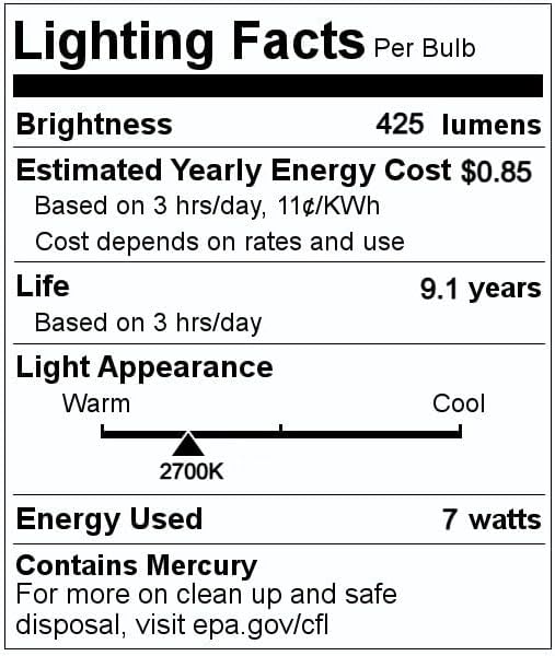 GE 7-Watt G23 CFL Plug-in Bulb 6-Pack