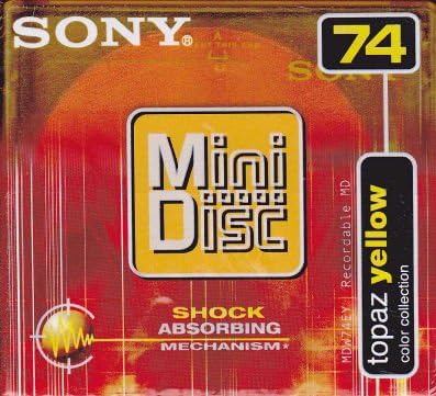 Sony LYSB0069T02WC-CMPTRACCS Topaz Yellow Mini Disc