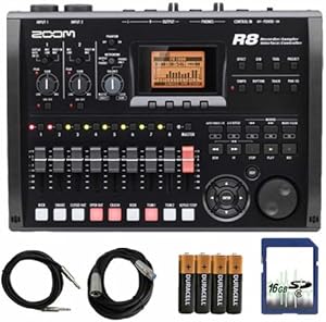 Zoom AUS-R8-COMBO-AMZ-1 Multi-Track Audio Recorder Bundle