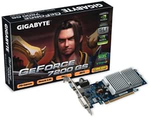 Gigabyte GV-NX72G512P1 GeForce 7200GS 128MB PCI-E Video Card — main product image