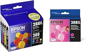Epson T288XL-BCS High Capacity Ink Cartridge 4-Pack