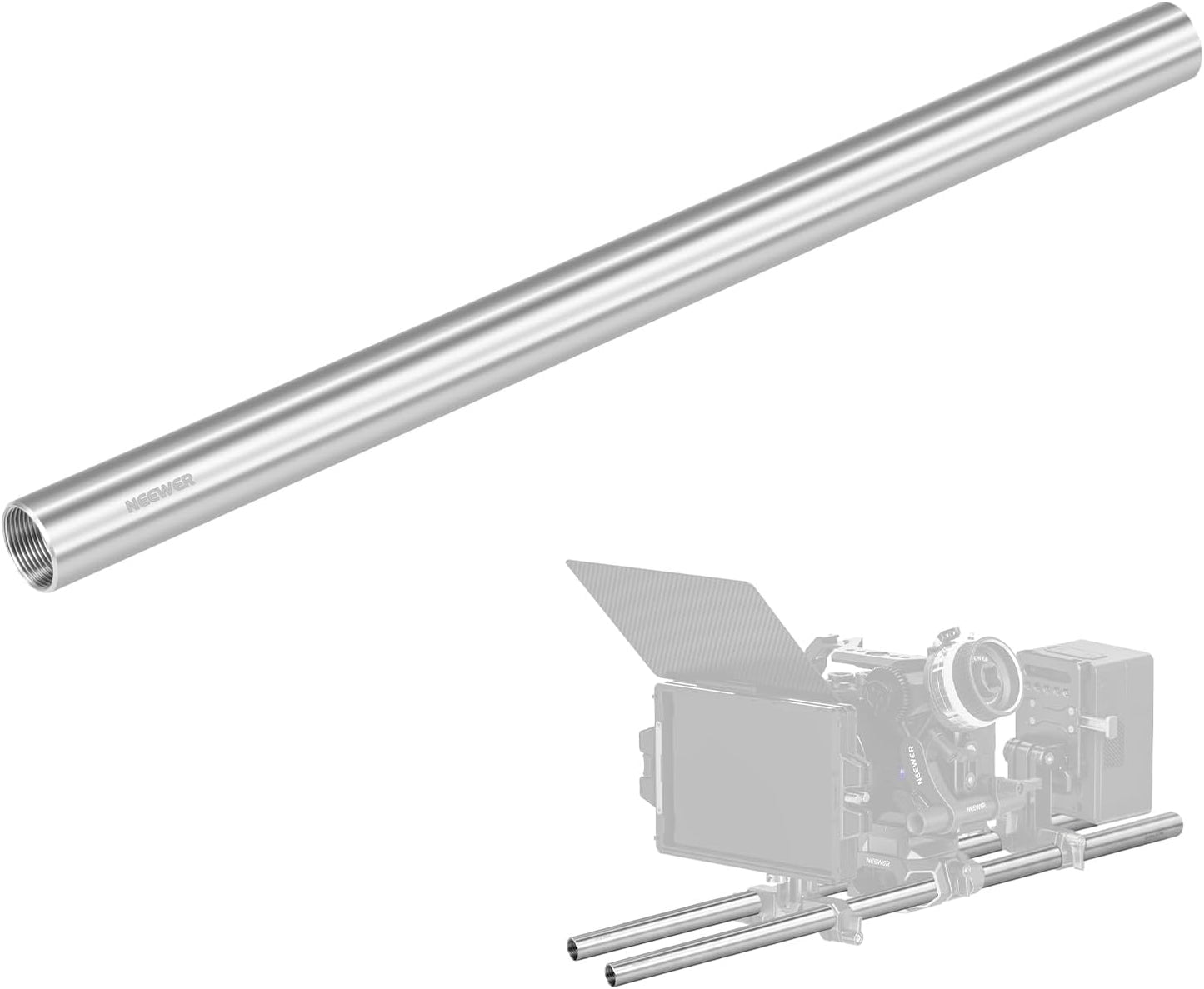 Neewer SR011 Heavy Duty 19mm Camera Support Rod 12-inch