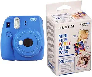 Fujifilm Mini 9 Cobalt Blue Instant Camera Film Pack