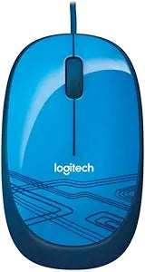 Logitech M105 Wired USB Mouse Blue Ambidextrous