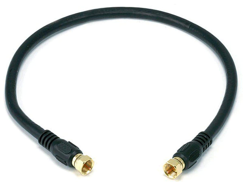 Monoprice 105359 RG6 Quad Shield Coaxial Cable 1.5ft — main product image