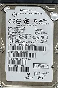 Hitachi HTS725016A9A364 160GB SATA Laptop HDD