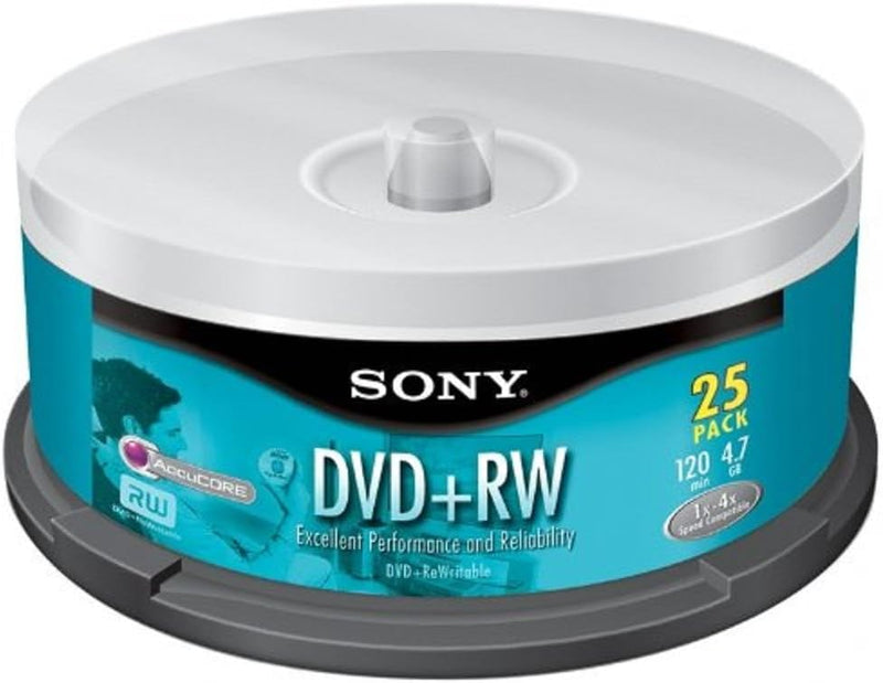 Sony 25DPW47RS2 DVD+RW Re-Recordable Discs Spindle — main product image