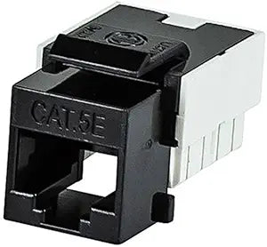 Monoprice 110041 Slim Cat5E Punch Down Keystone Jack Black — main product image