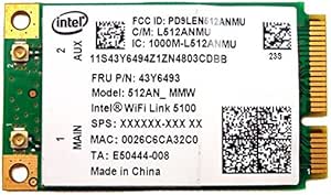 Lenovo 43Y6493 Intel WIFI Link 5100 Thinkpad Adapter