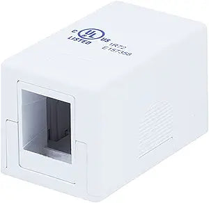 Monoprice 107088 1-Port Surface Mount Box Keystone Jack — main product image