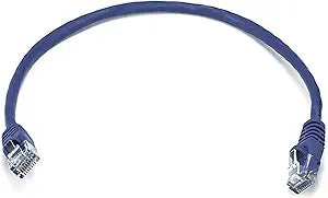 Monoprice 102131 Cat5e Purple Ethernet Patch Cable 1ft — main product image