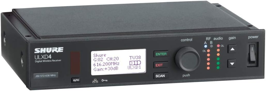 Shure ULXD4=-J50A ULX-D Digital Wireless Receiver