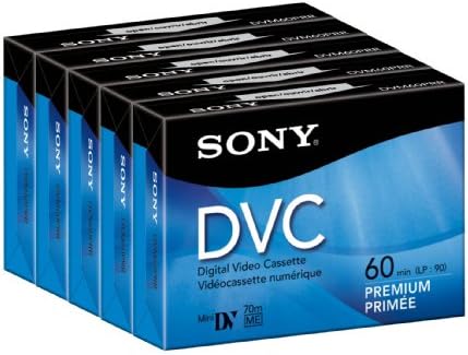 Sony DVM60PRR 60 Minute DVC Premium Tapes 5-Pack