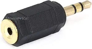 Monoprice 107126 3.5mm to 2.5mm Gold Adapter — main product image