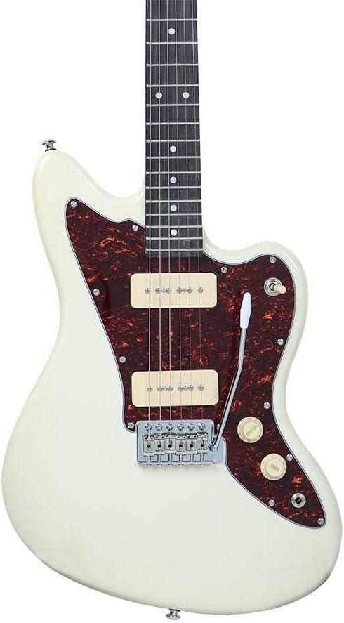 Monoprice 610885 Indo Series Electric Guitar White