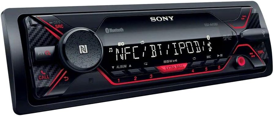 Sony DSX-A410BT Single Din Bluetooth Car Stereo Receiver