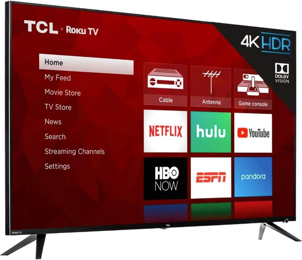TCL 55R615 55-Inch 4K Roku Smart TV Renewed