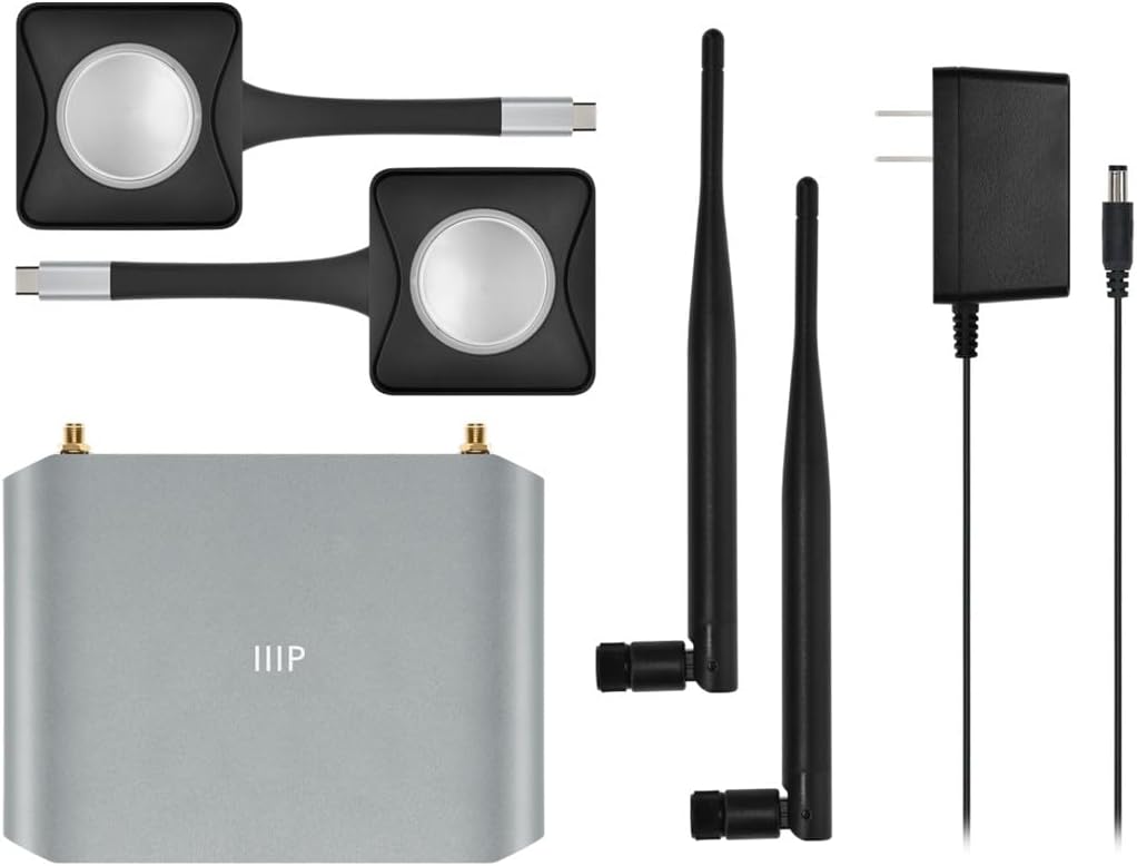 Monoprice 145008 One-Click 4K USB-C Wireless Presentation System