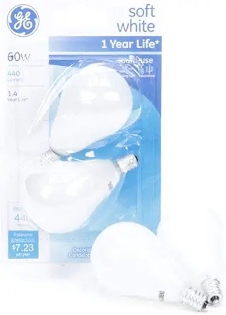 GE 42926 60-Watt Dimmable A15 Incandescent Light Bulb 2-Pack