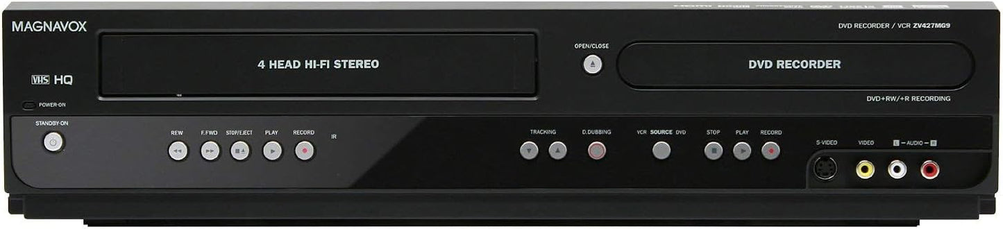 Magnavox ZV427MG9 Renewed DVD Recorder VCR Line-In