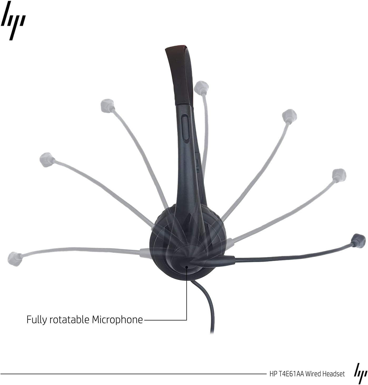 HP T1A66AA Wired Headset with Microphone 3.5mm