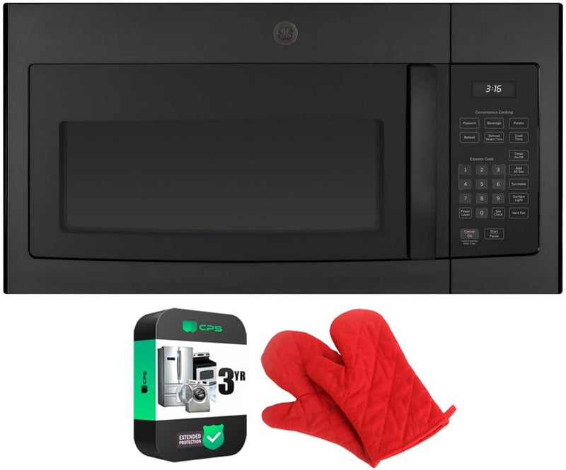 GE JVM3160DFBB Over-the-Range Microwave Oven Black Bundle — main product image