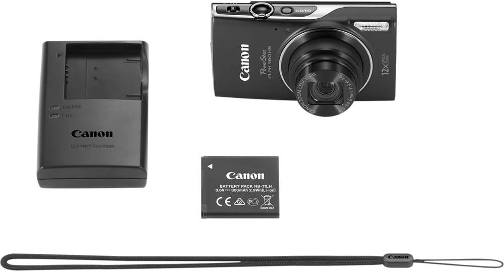 Canon 1075C001 PowerShot ELPH 360 HS Camera Bundle Renewed