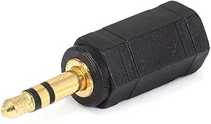 Monoprice 107129 3.5mm Stereo to Mono Adapter Gold Plated — main product image