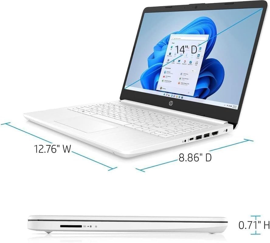 HP Newest HP 14 Inch Laptop Intel Celeron 8GB 192GB SSD Windows 11