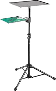 K&M 12150 Laptop Projector Stand Tripod - Black — main product image