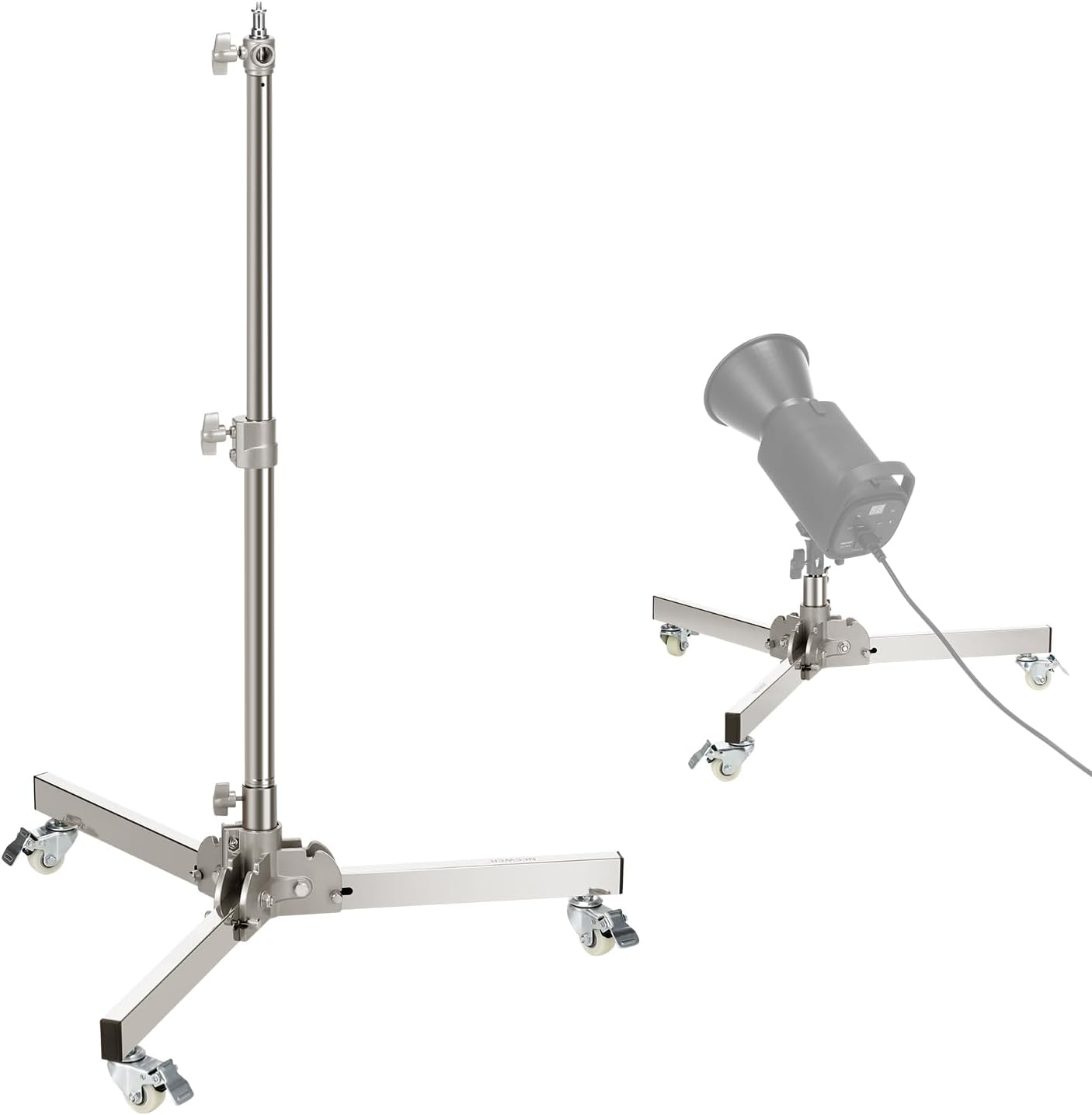 Neewer 10103529 Heavy Duty Light Stand with Casters