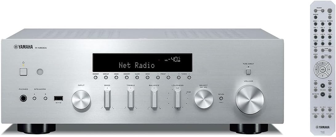 Yamaha R-N600ASL Network Receiver Streaming DAC Silver