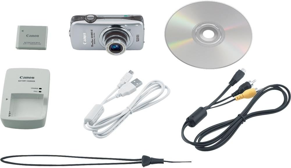 Canon SD980IS PowerShot 12.1MP Digital Camera (Silver)