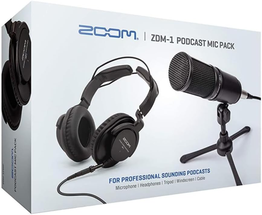 Zoom PodTrak P4 Portable Podcast Recorder with ZDM-1 Mic
